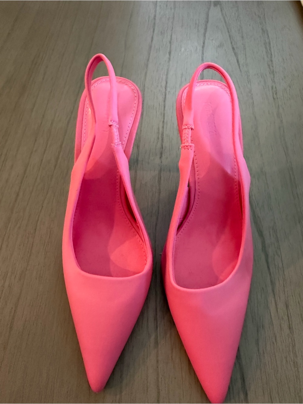 Women's Pink Pointed Slingback Flats